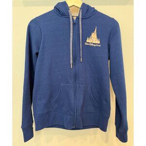 Walt Disney World 50th Anniversary Full Zip Blue Hoodie Sweatshirt Small Resort